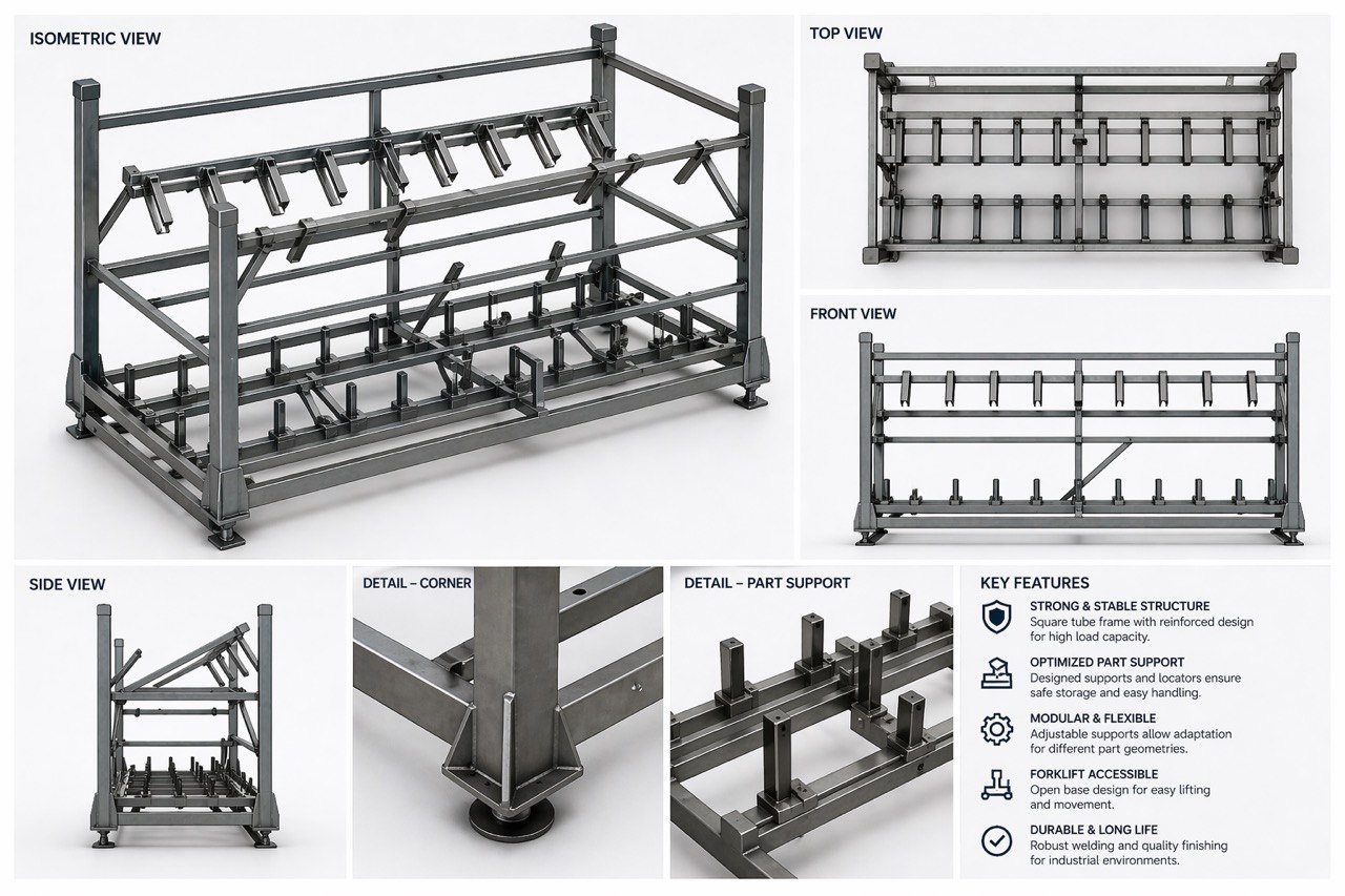 Industrial rack design